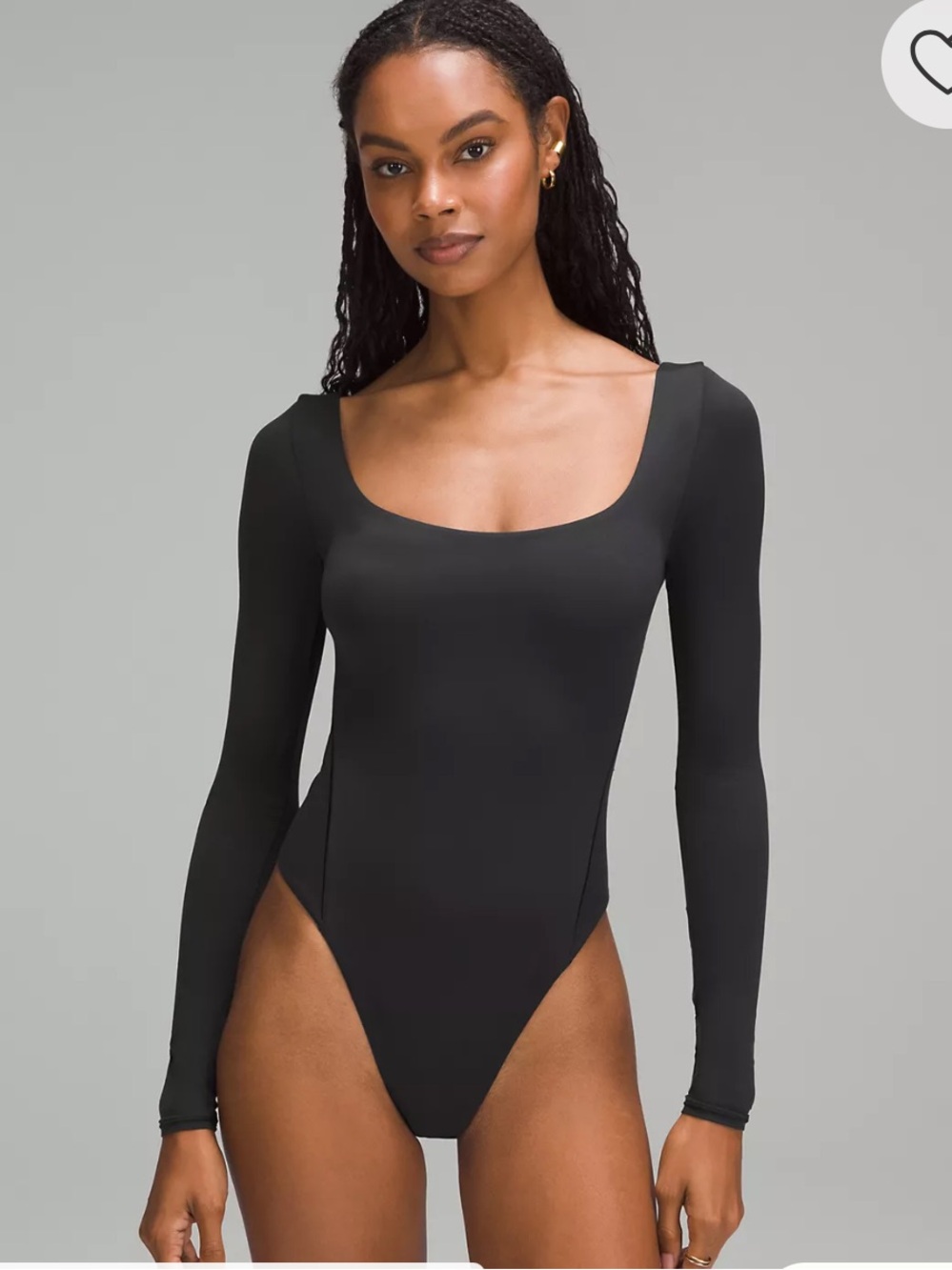 NWT Lululemon Wundermost Ultra-Soft Nulu Square-Neck LS Bodysuit. Size S